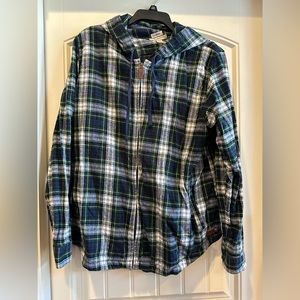 LLBean Flannel Zip Up